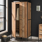 HOXTON BLACK 2 DOOR WARDROBE