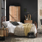 HOXTON BLACK 2 DOOR WARDROBE