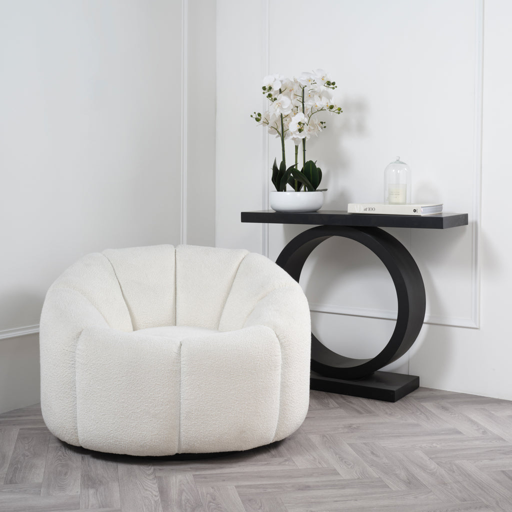 NAO IVORY SWIVEL CHAIR