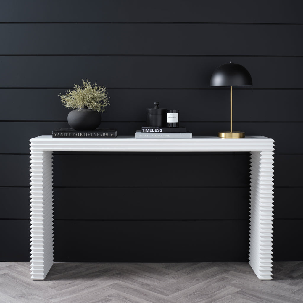 ZEN WHITE CONSOLE TABLE