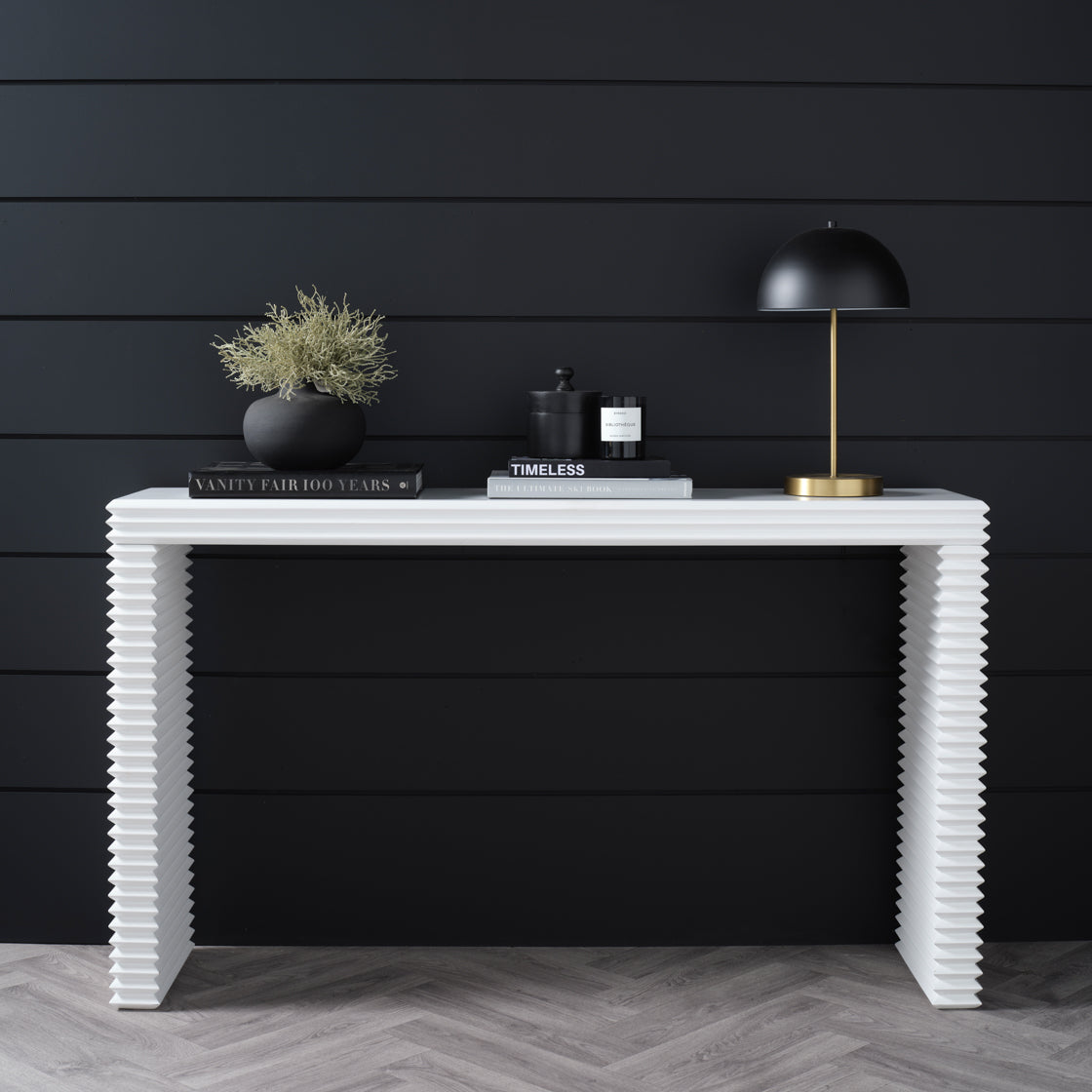 ZEN WHITE CONSOLE TABLE