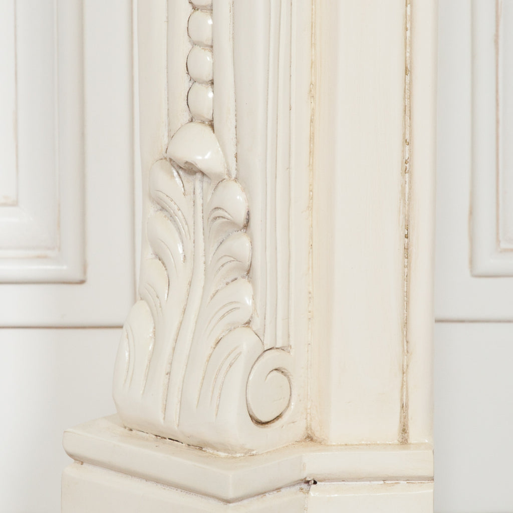 Ivory Aged Carved Fire Surround