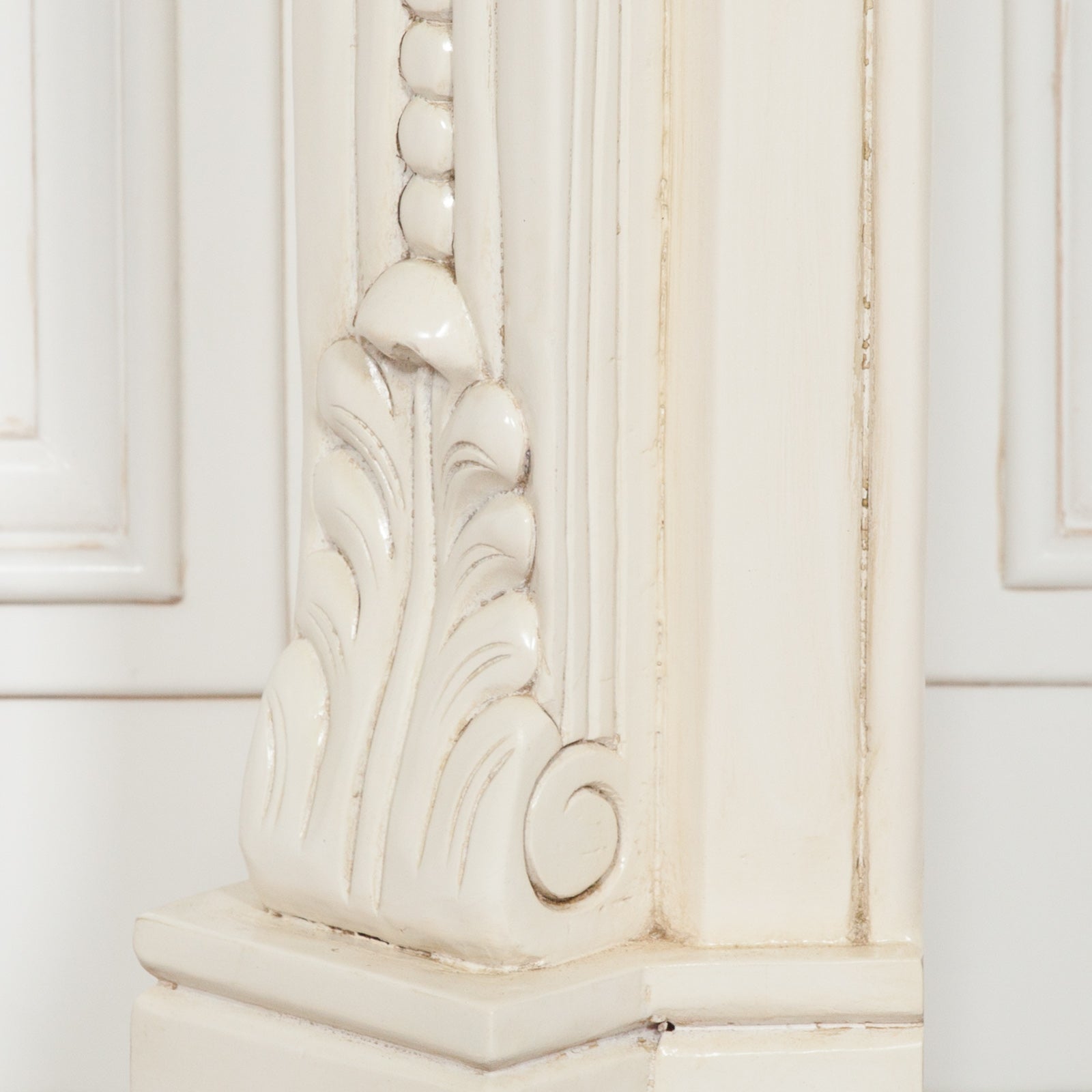 Ivory Aged Carved Fire Surround