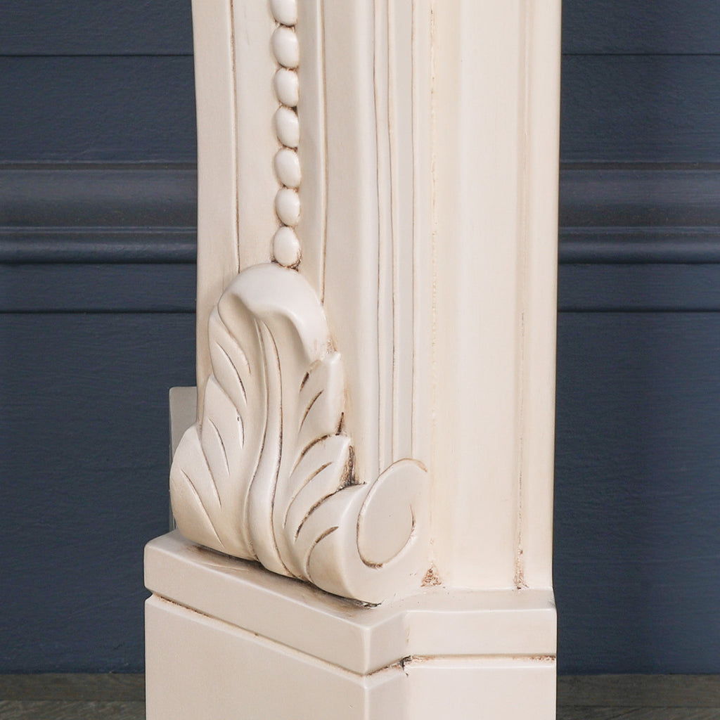 Ivory Aged Carved Fire Surround