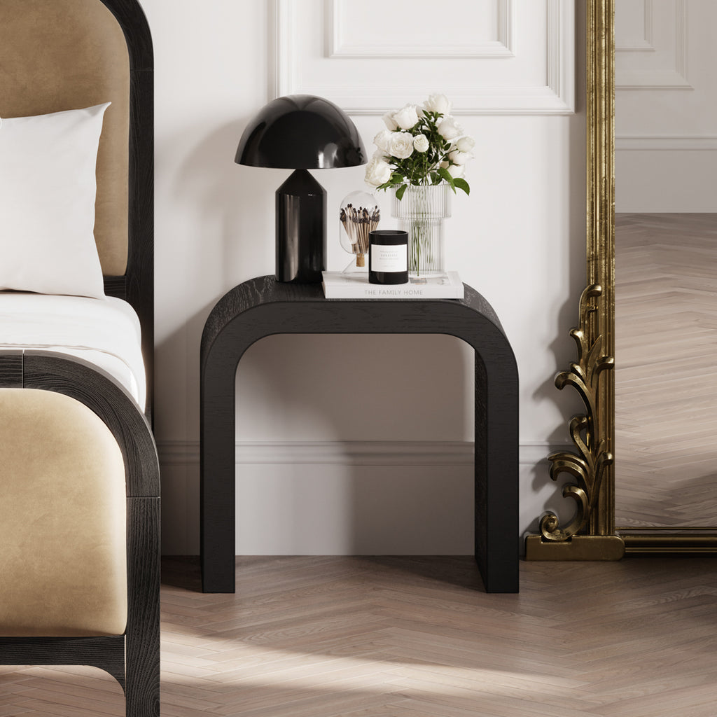 LAKE BLACK SIDE TABLE