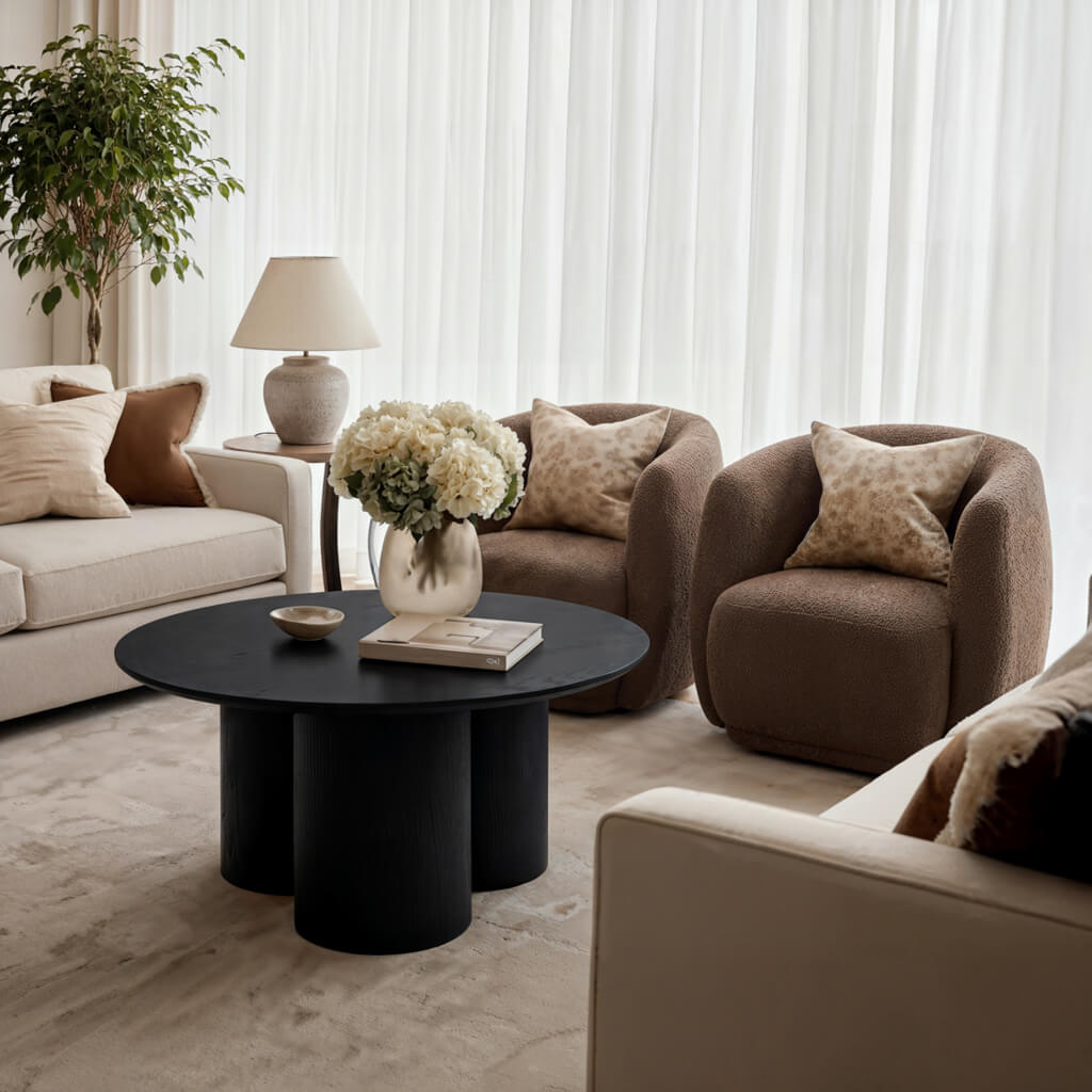 LANE BLACK COFFEE TABLE