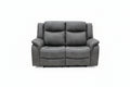 Leon Grey Tech Fabric 2 Seater Electric Reclining Sofa USB/C Charging Ports
