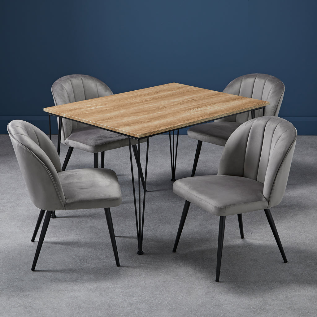 Orla Dining Chair Grey (Set Of 2)
