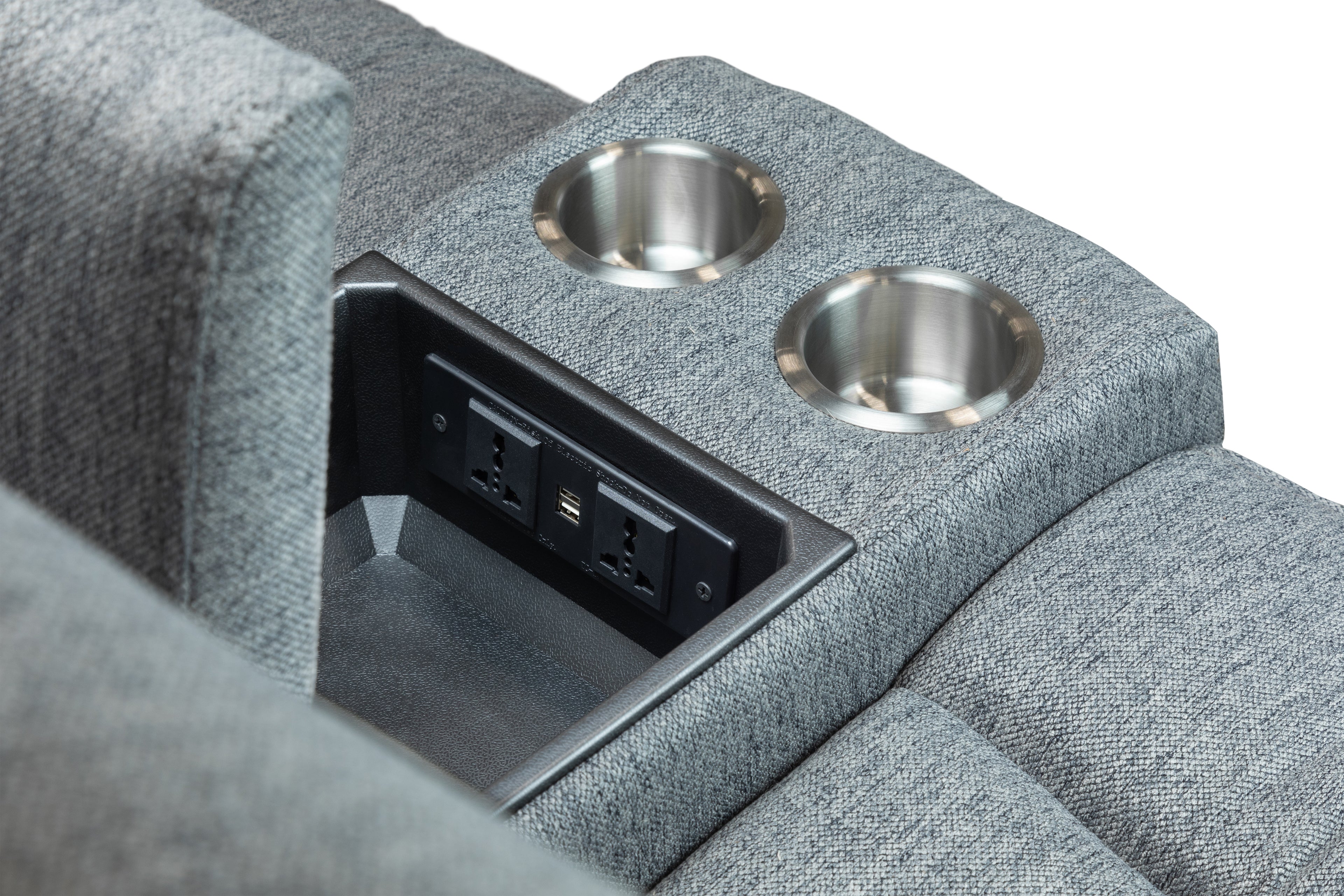 Linden Recliner Sofa Grey 2 Seater