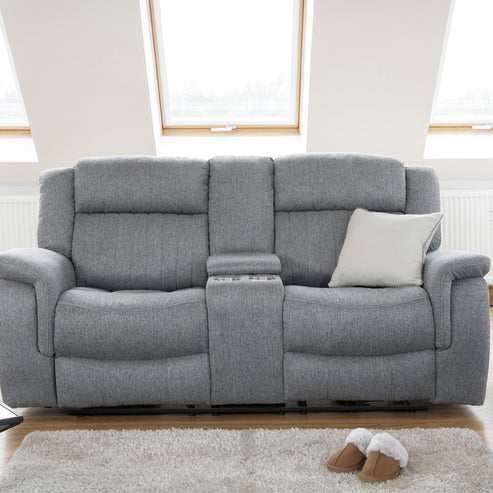 Linden Recliner Sofa Grey 2 Seater