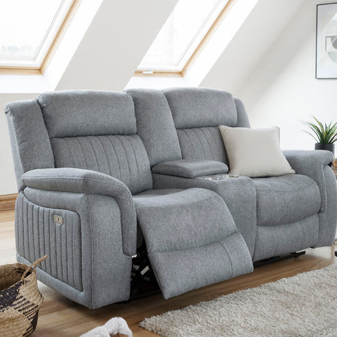 Linden Recliner Sofa Grey 2 Seater