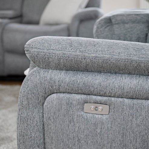 Linden Recliner Sofa Grey 3 Seater