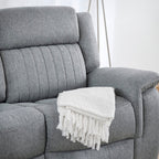 Linden Recliner Sofa Grey 3 Seater