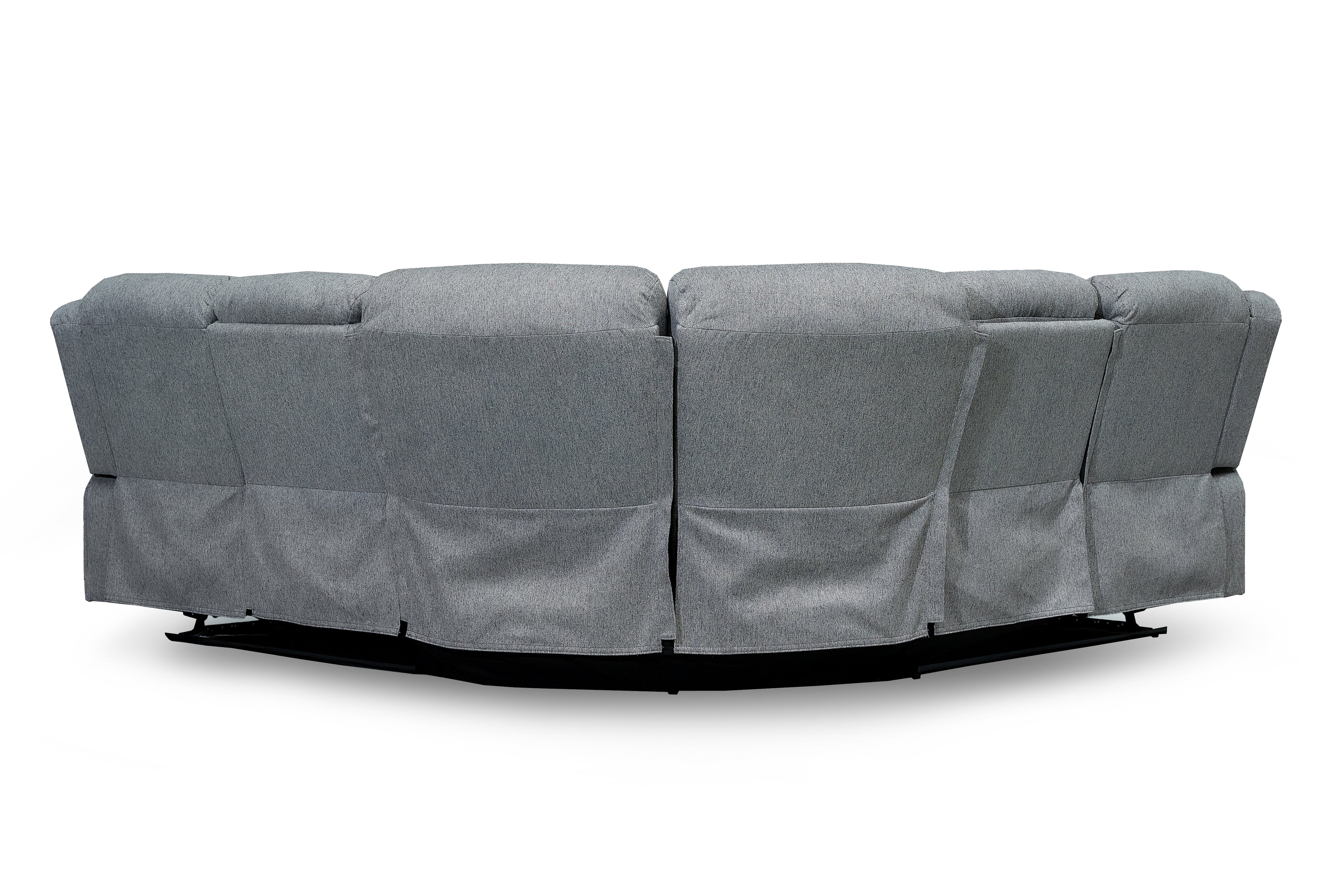 Linden Recliner Sofa Grey Large Corner