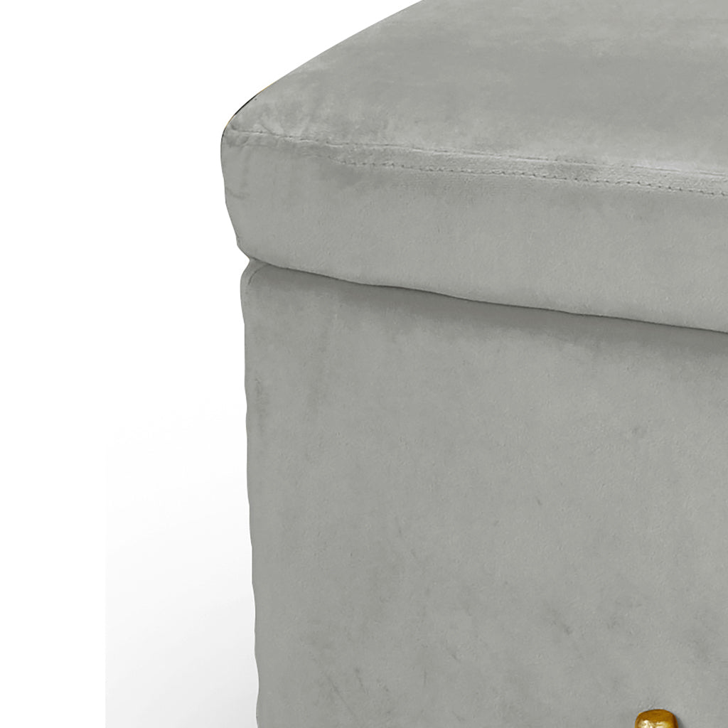 Lola Storage Ottoman Grey