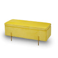 Lola Storage Ottoman Mustard