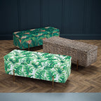 Lola Storage Ottoman Palm Print