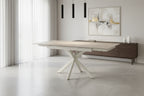 Lucia Extending Dining Table Sandy Beige