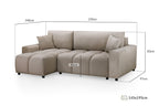 Luki Sofa Bed Mocha Universal Corner