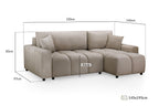 Luki Sofa Bed Mocha Universal Corner
