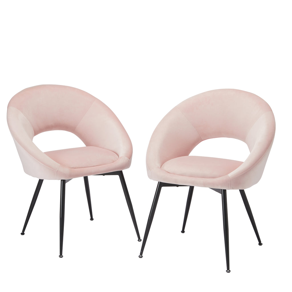 Lulu Dining Chair Pink (Pack of 2)