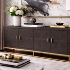 Raphia Sideboard Brown Shagreen