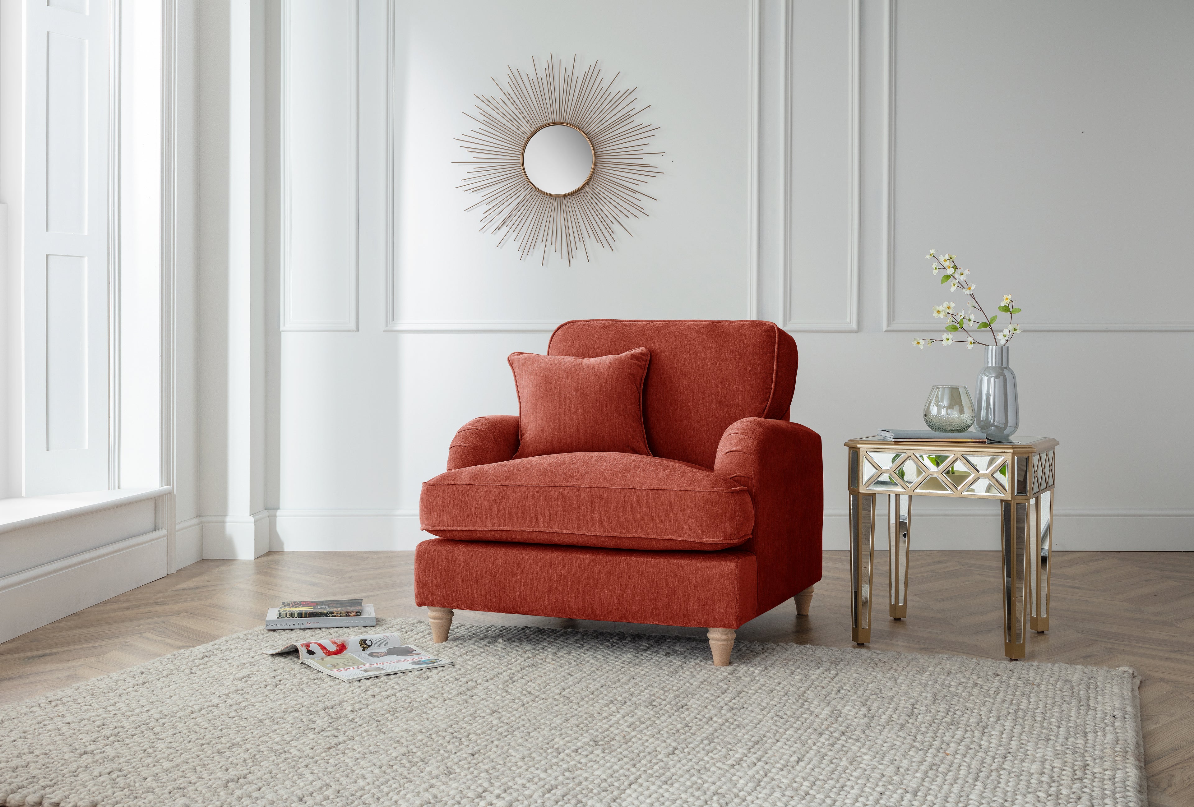 Arm Chair Manhattan Apricot
