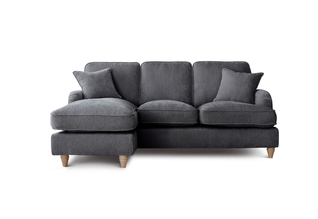 Left Hand Chaise Sofa Manhattan Charcoal The Great Sofa Company | Piper | Vienna | Arthur | Emeline | Swift | Morris