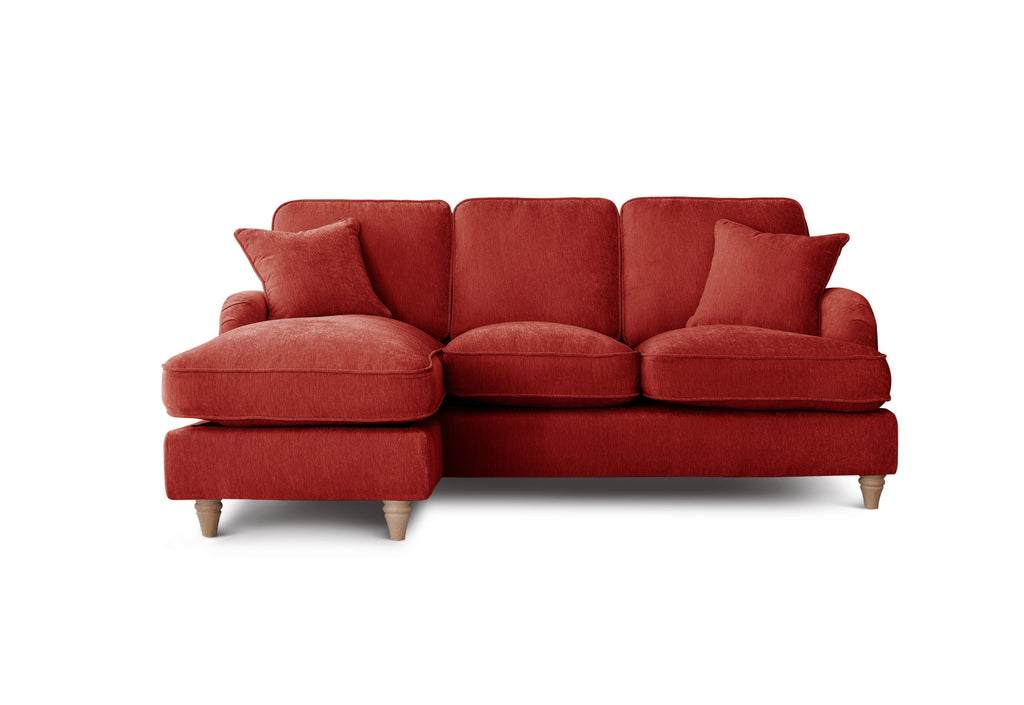 Left Hand Chaise Sofa Manhattan Apricot The Great Sofa Company | Piper | Vienna | Arthur | Emeline | Swift | Morris