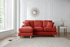 Left Hand Chaise Sofa Manhattan Apricot The Great Sofa Company | Piper | Vienna | Arthur | Emeline | Swift | Morris