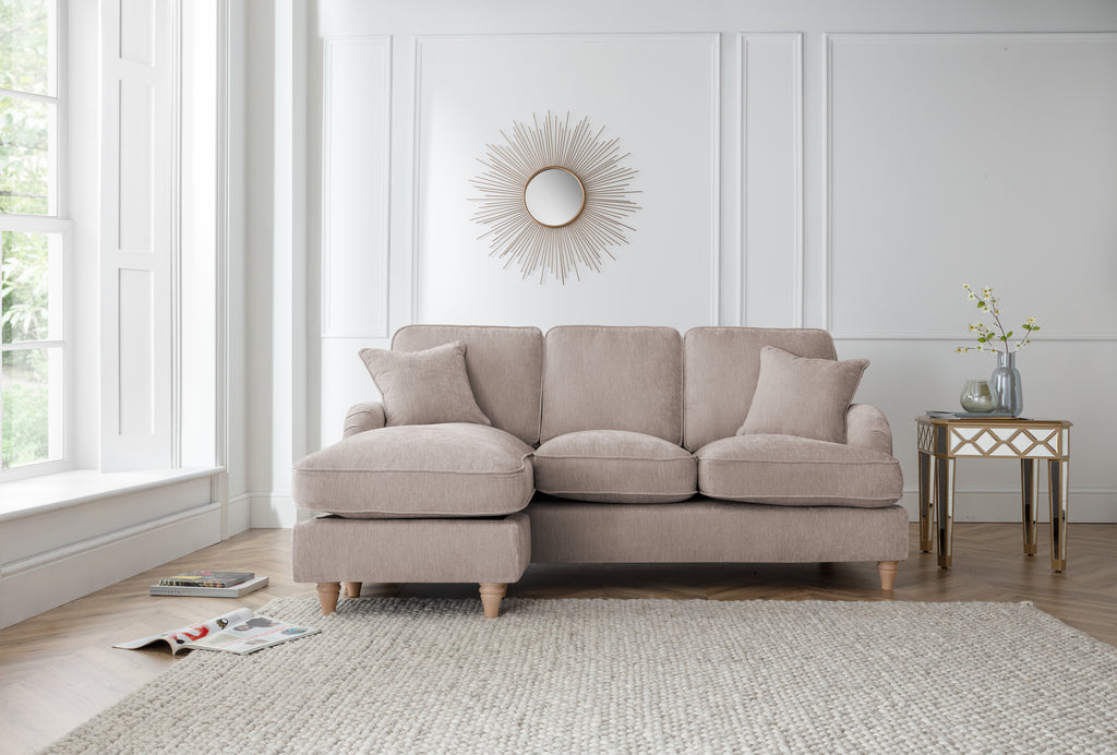 Left Hand Chaise Sofa Manhattan Putty The Great Sofa Company | Piper | Vienna | Arthur | Emeline | Swift | Morris