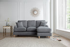 Right Hand Chaise Sofa Manhattan Charcoal The Great Sofa Company | Piper | Vienna | Arthur | Emeline | Swift | Morris