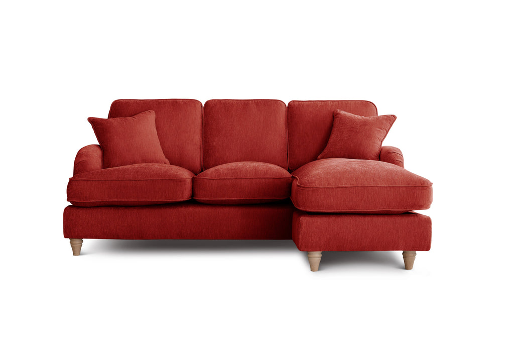 Right Hand Chaise Sofa Manhattan Apricot The Great Sofa Company | Piper | Vienna | Arthur | Emeline | Swift | Morris