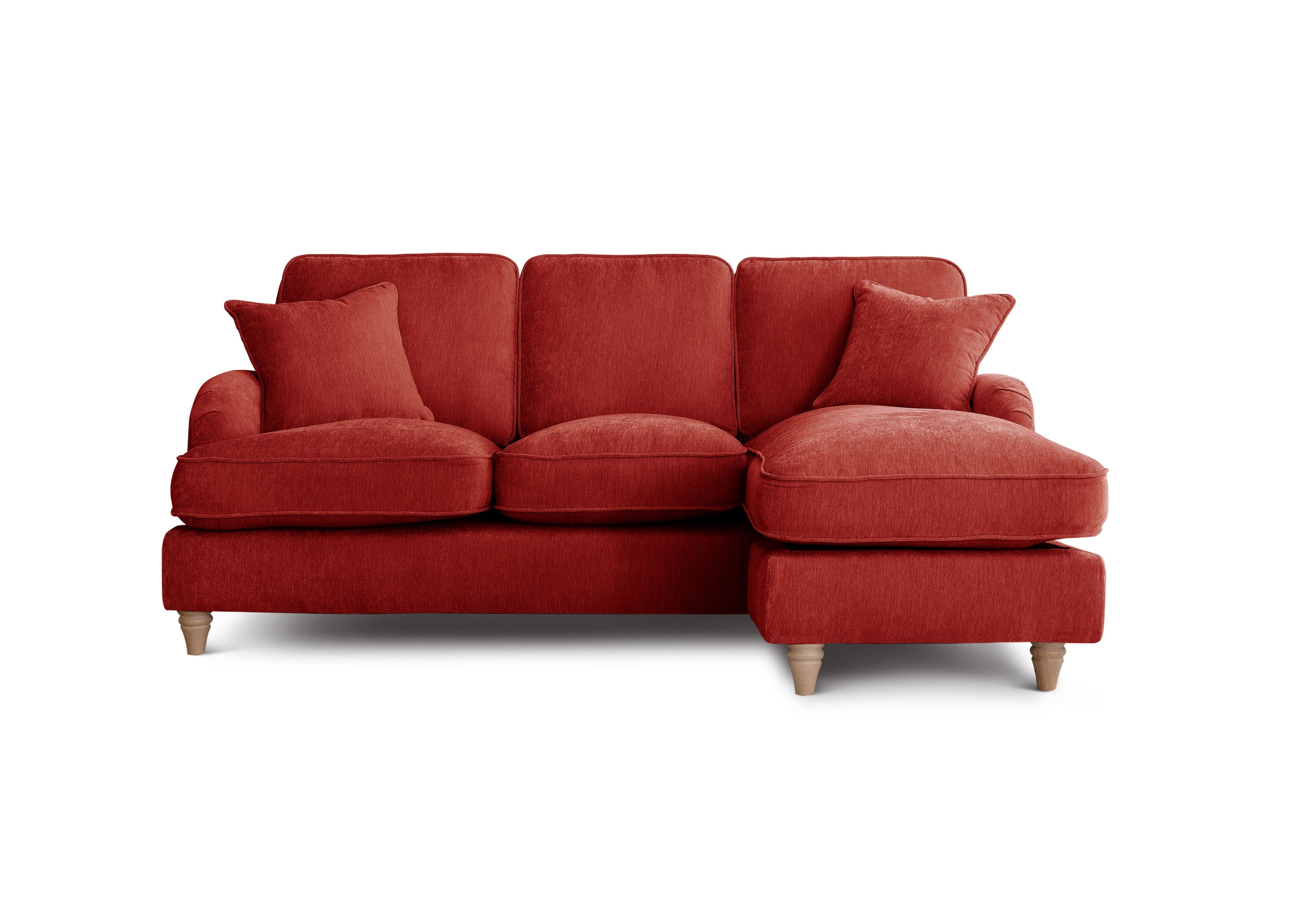 Right Hand Chaise Sofa Manhattan Apricot The Great Sofa Company | Piper | Vienna | Arthur | Emeline | Swift | Morris