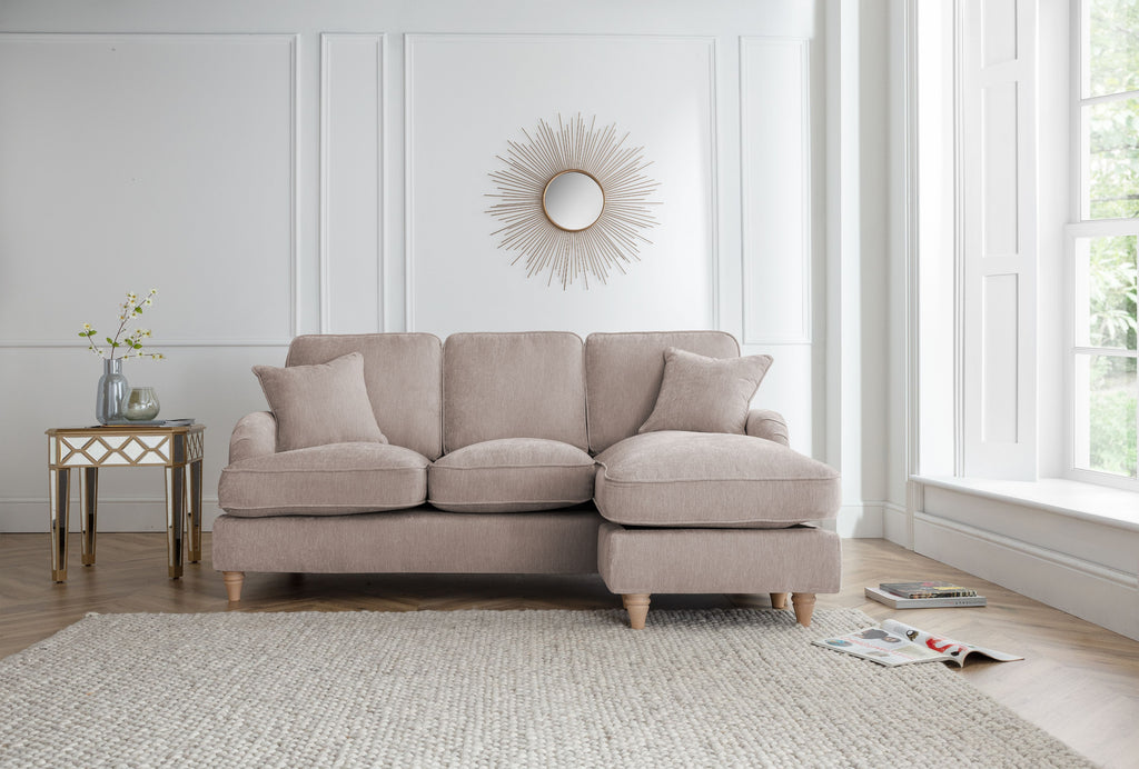 Right Hand Chaise Sofa Manhattan Putty The Great Sofa Company | Piper | Vienna | Arthur | Emeline | Swift | Morris