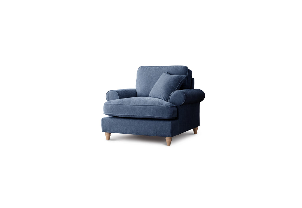 Armchair Manhattan Navy The Great Sofa Company | Victoria | Bromfield | Lola | Alfie | Mari | Longfellow | Duresta Style