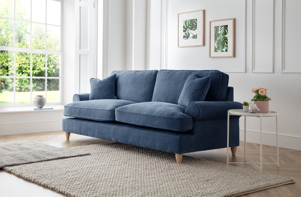 3 Seater Sofa Manhattan Navy The Great Sofa Company | Victoria | Bromfield | Lola | Alfie | Mari | Longfellow | Duresta Style