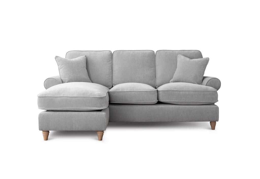 Left Hand Chaise Sofa Manhattan Ice The Great Sofa Company | Victoria | Bromfield | Lola | Alfie | Mari | Longfellow | Duresta Style