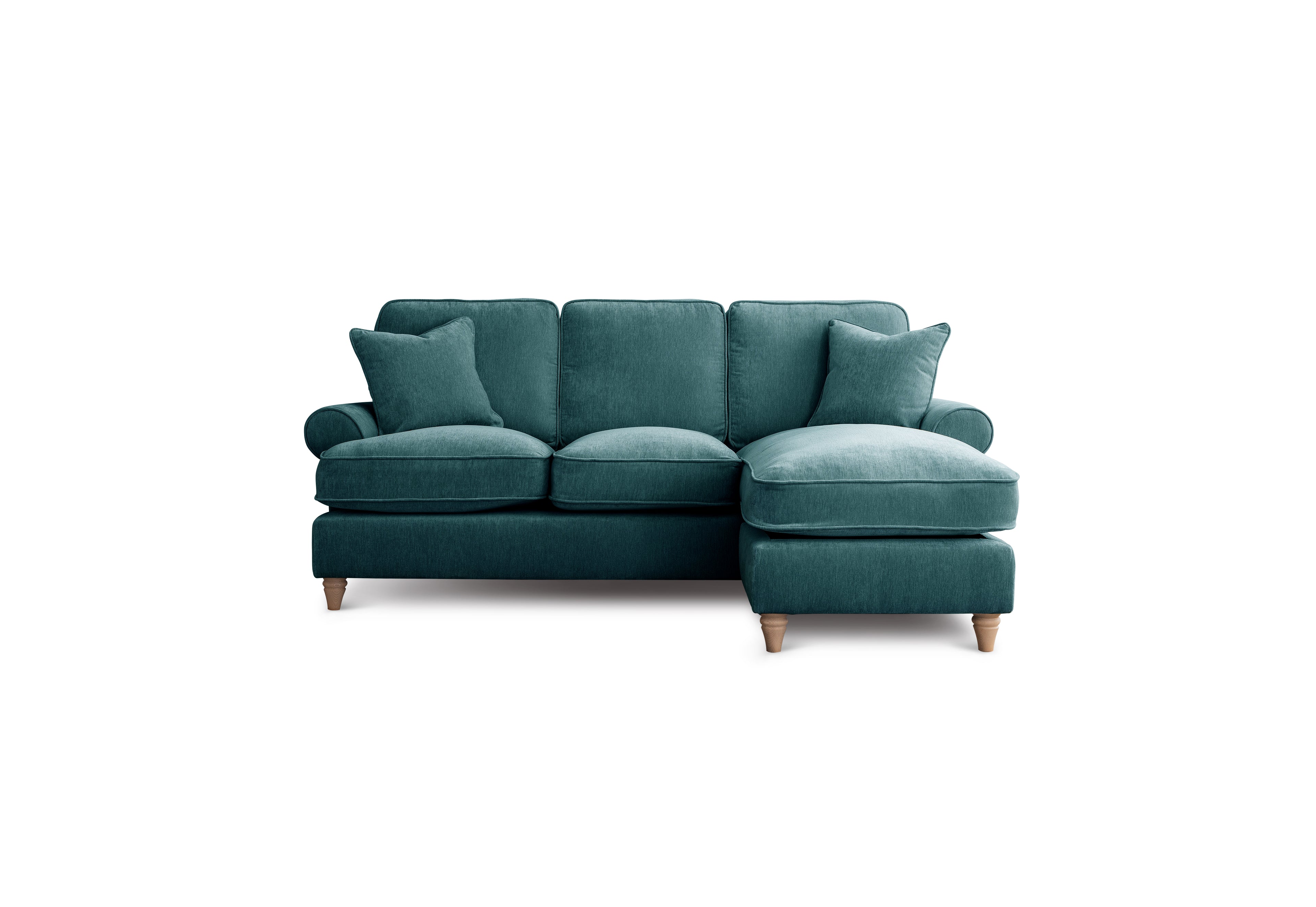 Right Hand Chaise Sofa Manhattan Emerald