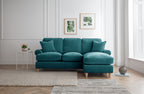 Right Hand Chaise Sofa Manhattan Emerald The Great Sofa Company | Victoria | Bromfield | Lola | Alfie | Mari | Longfellow | Duresta Style