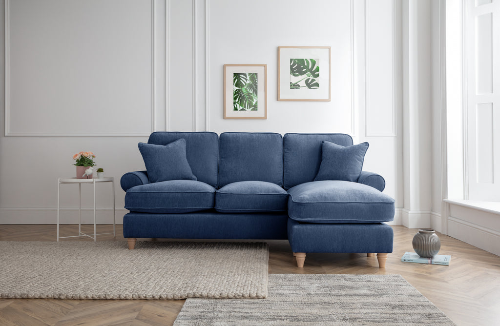 Right Hand Chaise Sofa Manhattan Navy