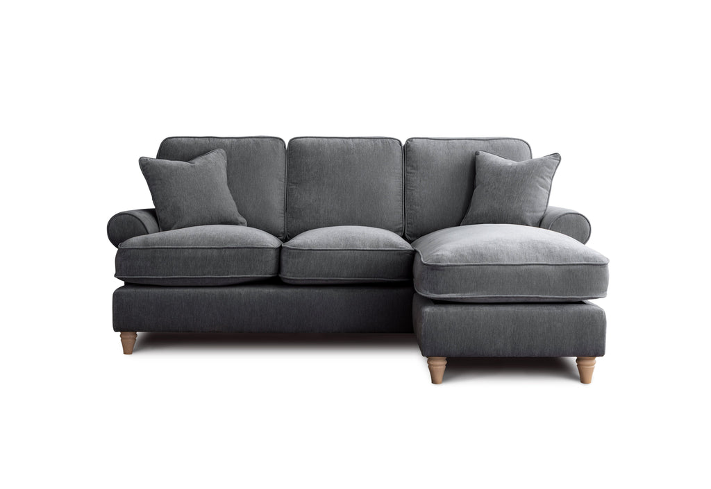 Right Hand Chaise Sofa Manhattan Charcoal The Great Sofa Company | Victoria | Bromfield | Lola | Alfie | Mari | Longfellow | Duresta Style
