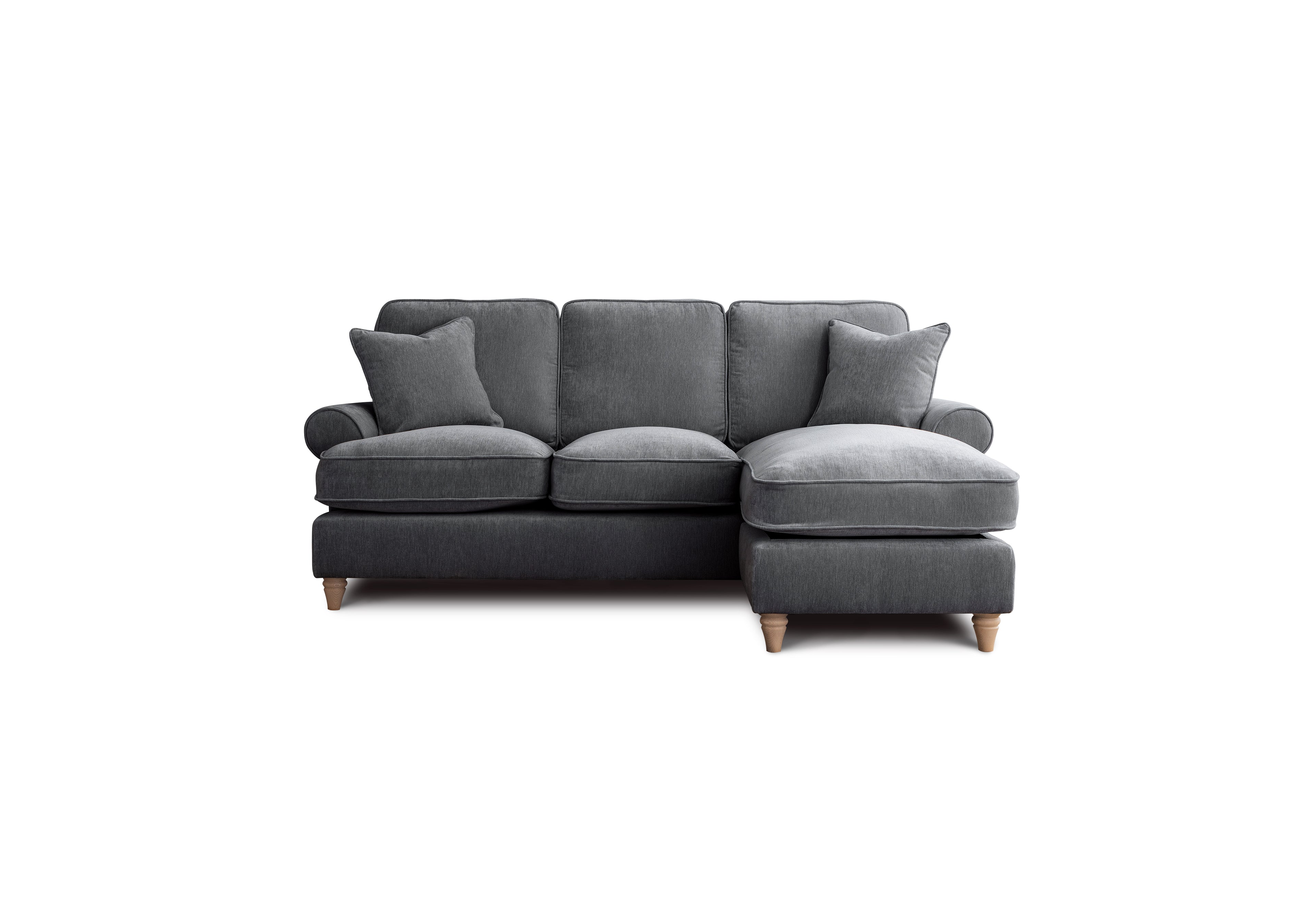 Right Hand Chaise Sofa Manhattan Charcoal