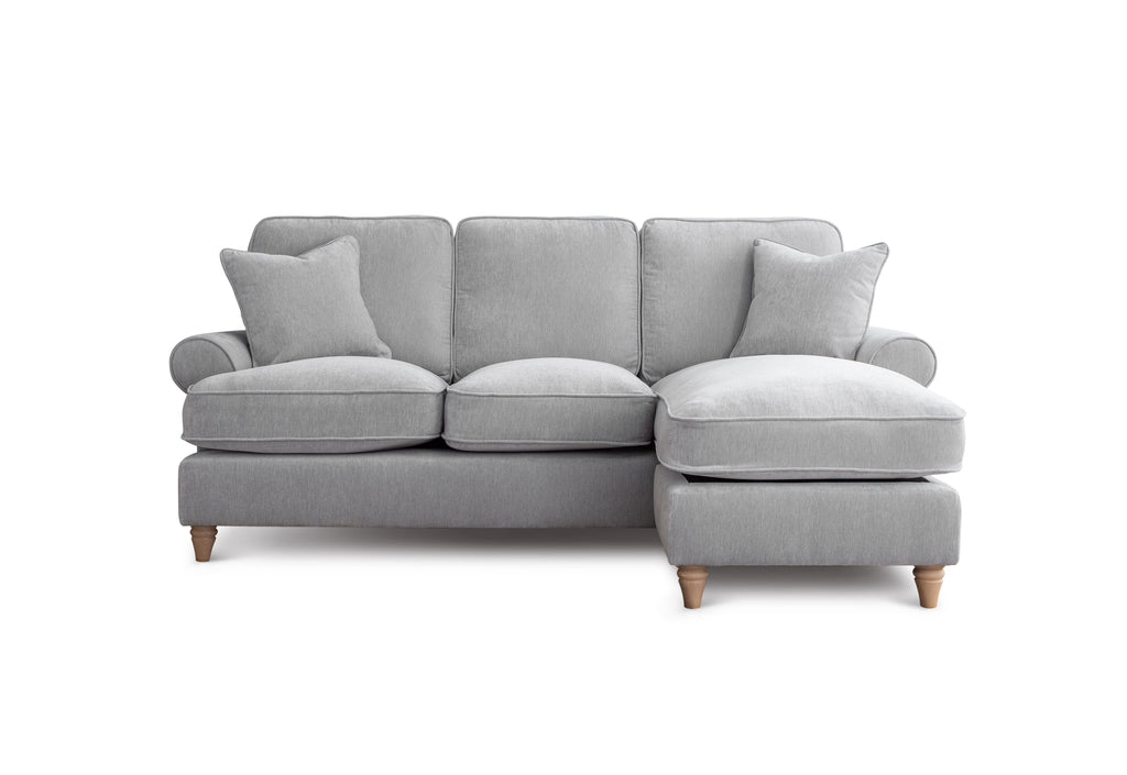 Right Hand Chaise Sofa Manhattan Ice The Great Sofa Company | Victoria | Bromfield | Lola | Alfie | Mari | Longfellow | Duresta Style