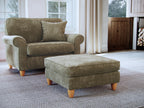 Footstool Sic - Glory 10 Winter Moss The Great Sofa Company | Sinatra | Dorchester | Abingdon | Ashbury