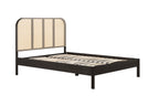 180cm Margot Rattan Bed Black