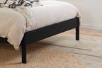180cm Margot Rattan Bed Black