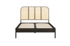 180cm Margot Rattan Bed Black