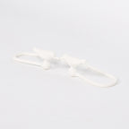 White Cast Iron Decorative Bird Curtain Holder Set