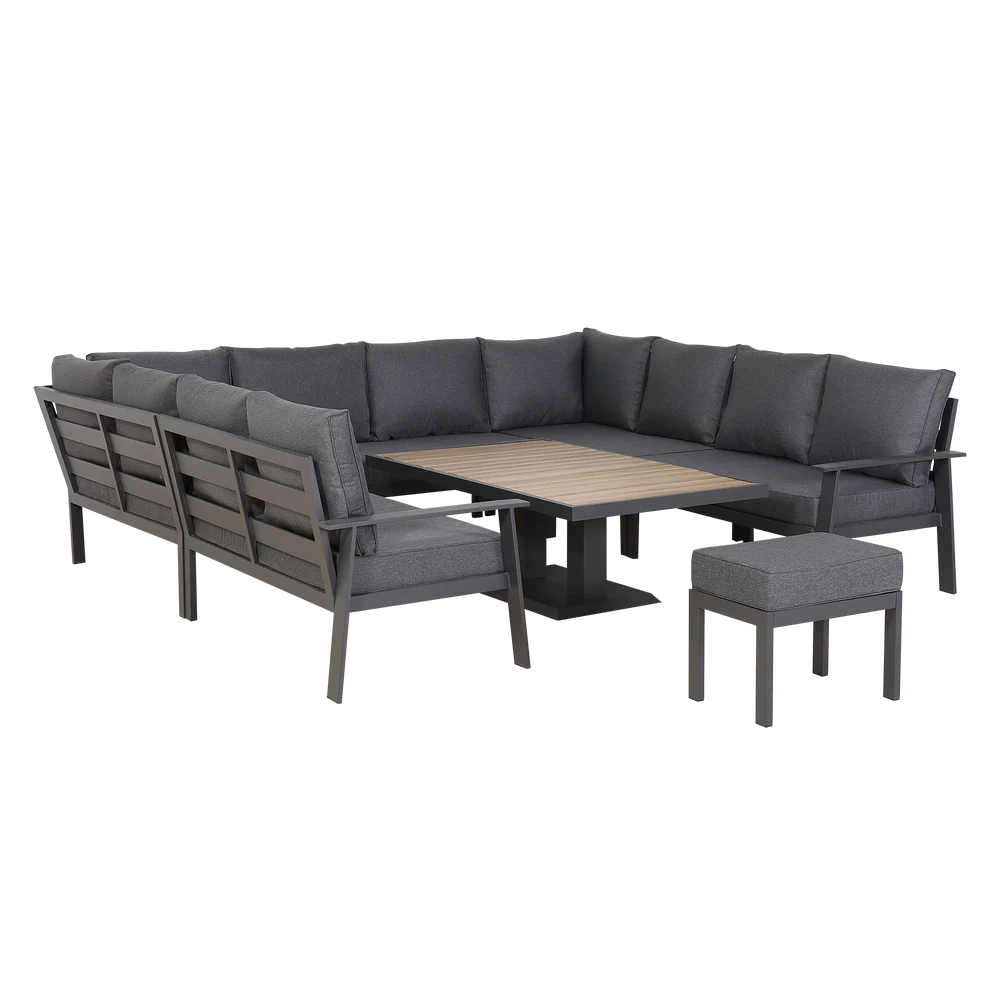 Titan Range U-Shape Corner Sofa Set with Rising Table